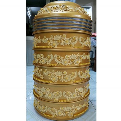 quả cưới màu vàng ren 17