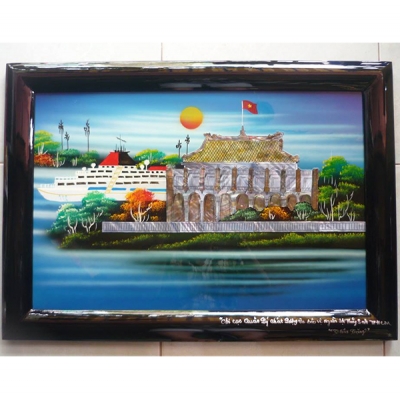 Tranh Sơn Mài Bác Hồ 05