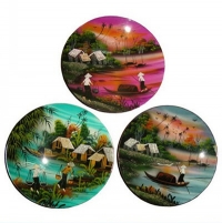 Tranh Dĩa Đồng Quê